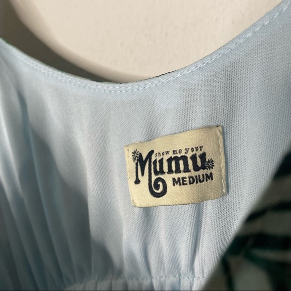 BOGO Show Me Your Mumu Caitlin Maxi Hanalei Dream Palm Print Dress Medium 6 8 - Picture 6 of 9